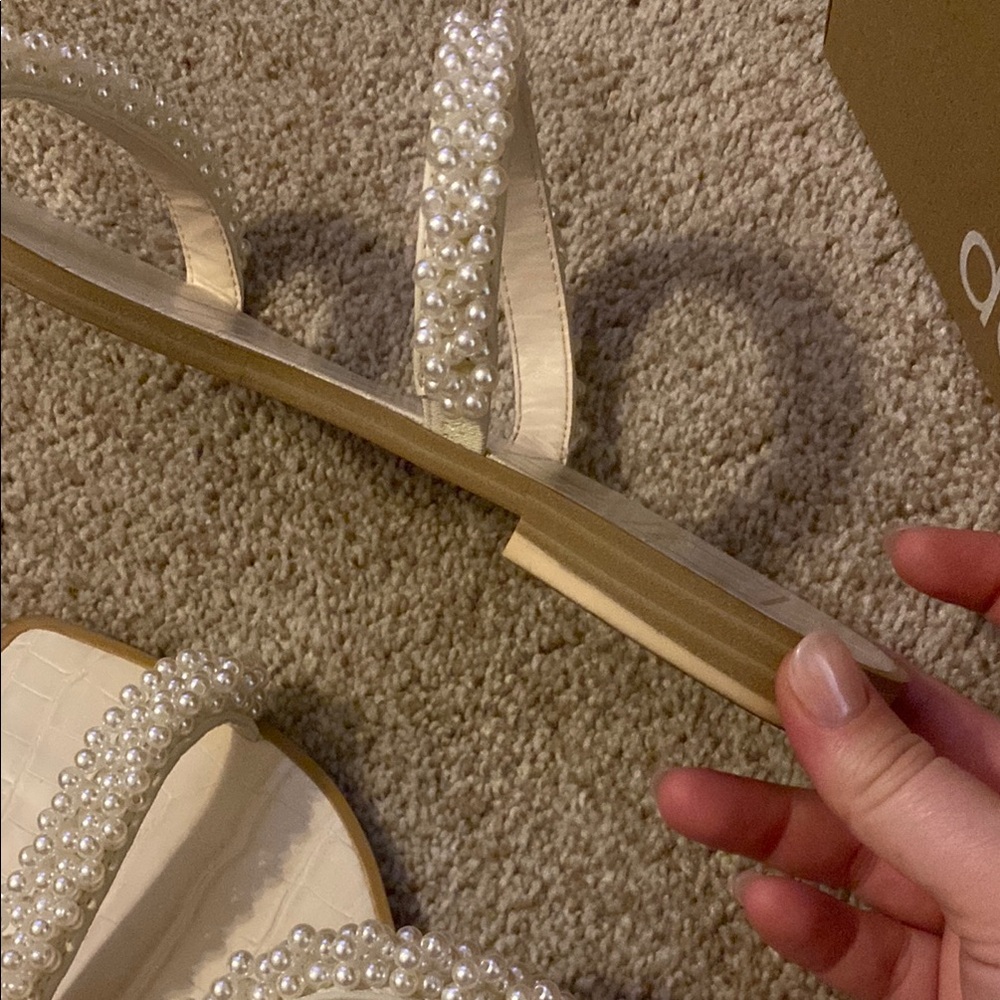 DOLCE VITA Pearl Embellished Sandals - Picture 10 of 10